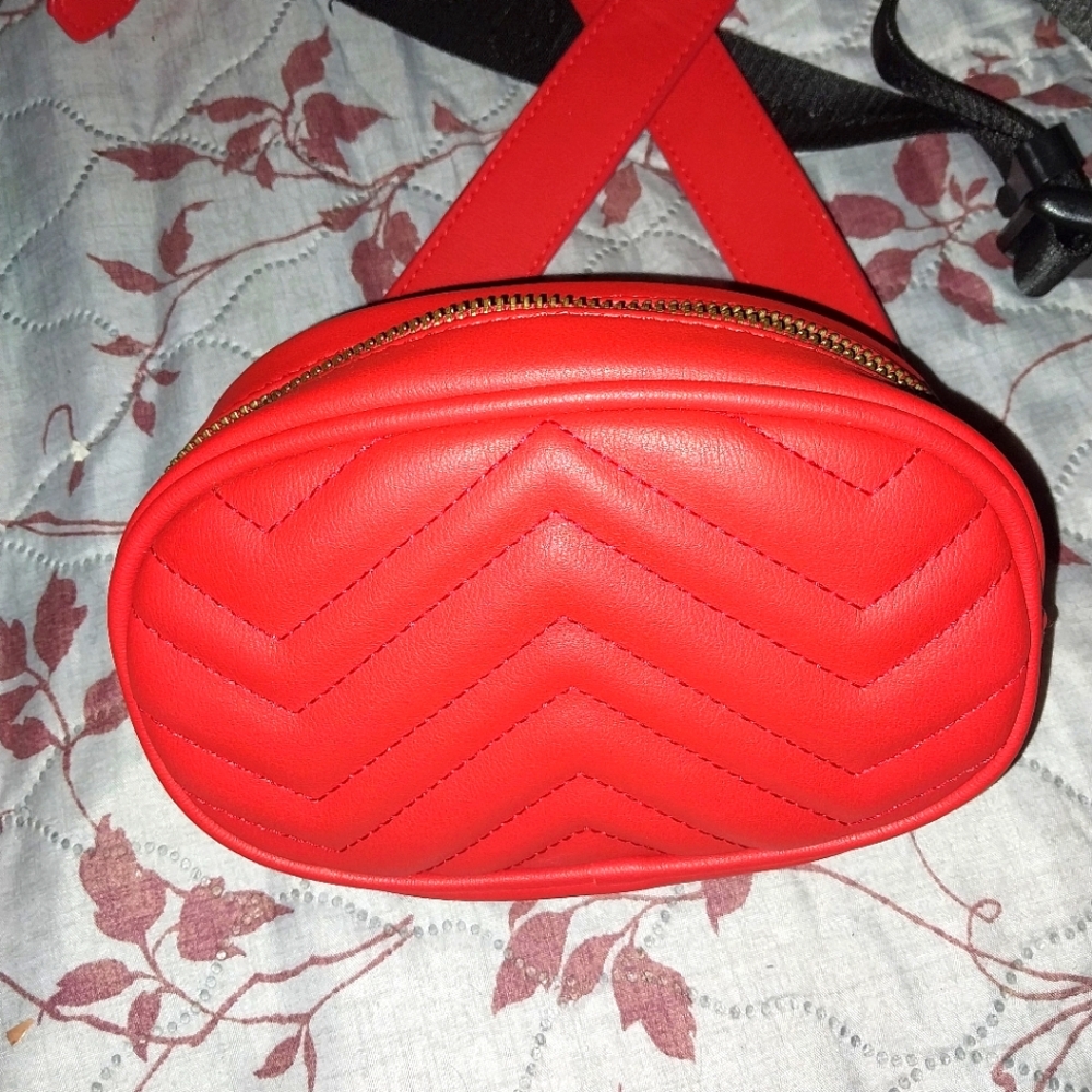 Red waist bag